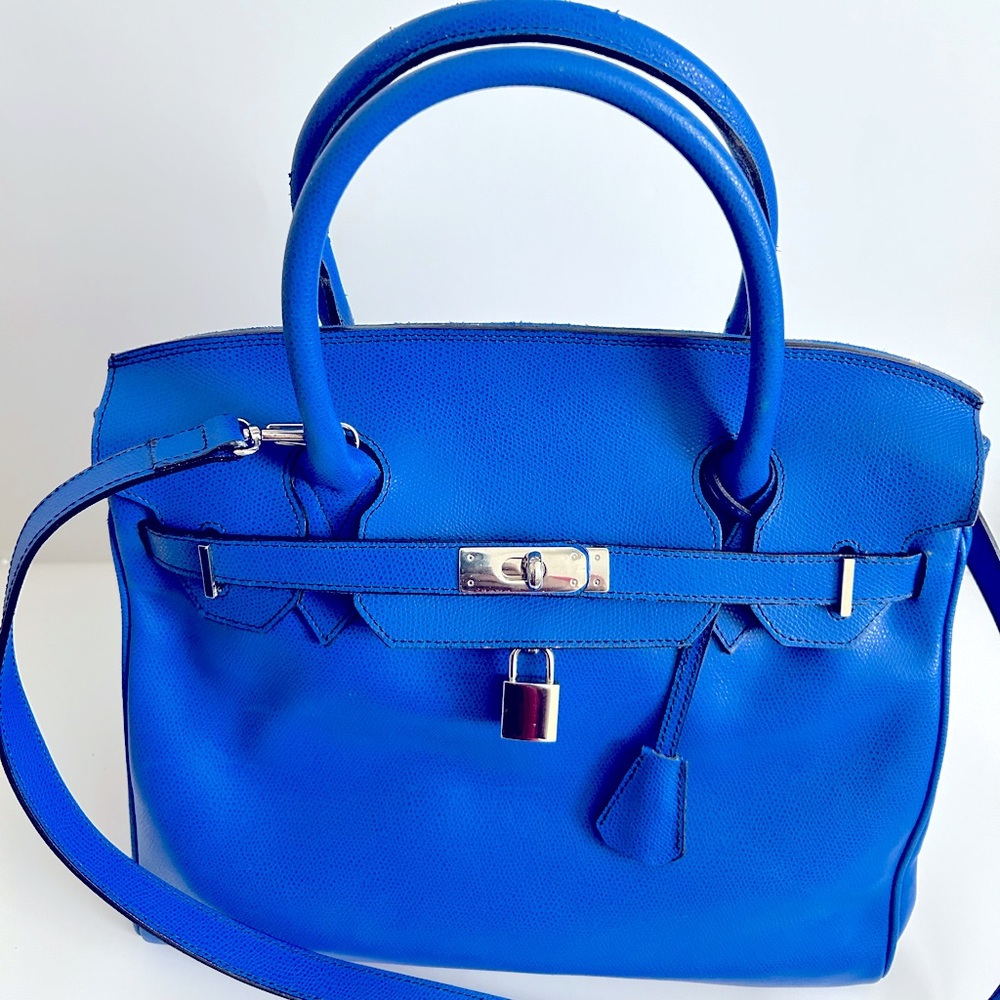 Electric Blue Handbag - Excellent - Picture 2 of 10